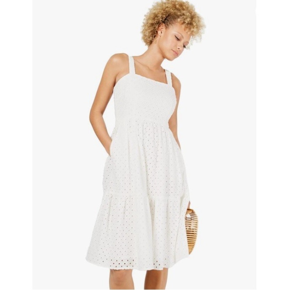 Vince Camuto White Eyelet Dress-4